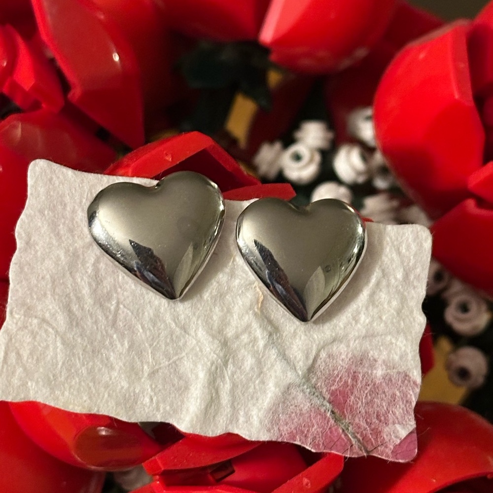 Metal Heart Earrings